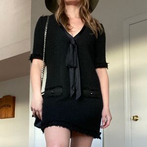 Tweed Dress a la Chanel w Bow